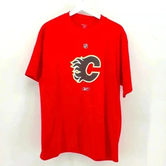 REEBOK  CALGARY FLAME TSHIRT - Picture 1 of 3